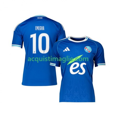 Divisa di Calcio Strasbourg Emanuel Emegha 10 Prima 2025/2026